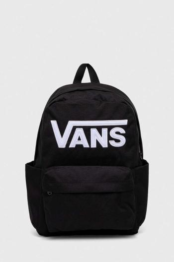 Detský ruksak Vans NEW SKOOL BACKPACK čierna farba, malý, vzorovaný