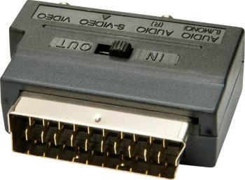 LINDY 35628 SCART adaptér [1x zástrčka scart - 4x zástrčka S-Video] čierna