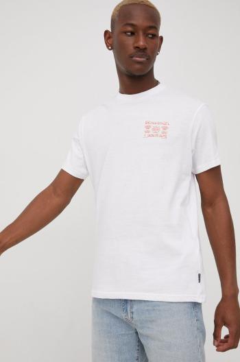 Bavlnené tričko Billabong Billabong X Wrangler biela farba, s potlačou