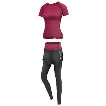 Runner Long 2W fitness set plum Velikost oblečení: L