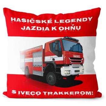 Vankúš Hasičské legendy – IVECO Trakker (Velikost: 55 x 55 cm)