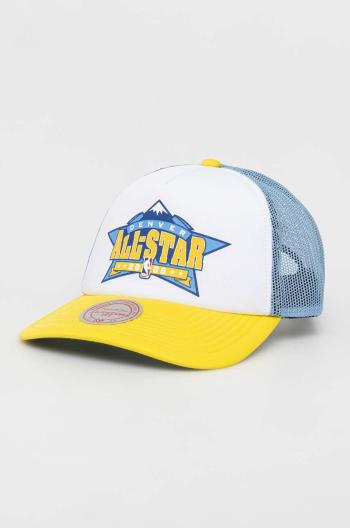 Šiltovka Mitchell&Ness Denver Nuggets biela farba, s potlačou