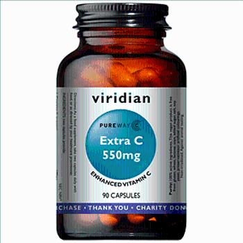 Viridian nutrition Extra C 550 mg 90 kapslí