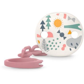 Suavinex Walk Soother Clip spona na cumlík Pink 1 ks