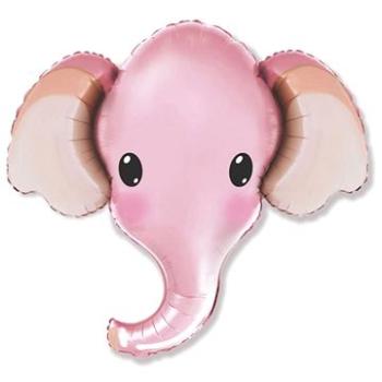 Fóliový balónik slon – ružový – safari – 81 cm (8435102311761)