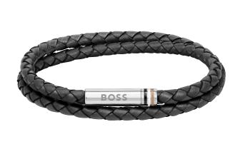 Hugo Boss Elegantný kožený dvojitý náramok 1580489 19 cm