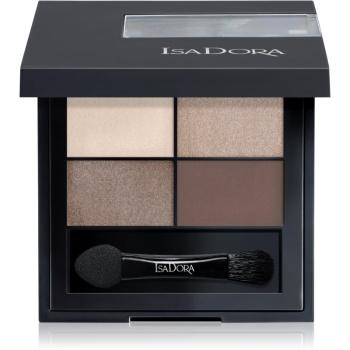 IsaDora Eye Shadow Quartet paletka očných tieňov odtieň 04 Cappuccino 3,5 g