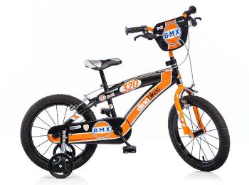 CorbySport Dino BMX 165XC čierno - oranžový 16 "detský bicykel