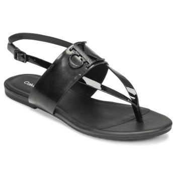 Calvin Klein Jeans  FLAT SANDAL TOEPOST HW  Sandále Čierna