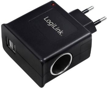 LogiLink Power Adapter PA0046 USB nabíjačka do zásuvky (230 V) Výstupný prúd (max.) 3000 mA 3 x USB , zásuvka cigaretové