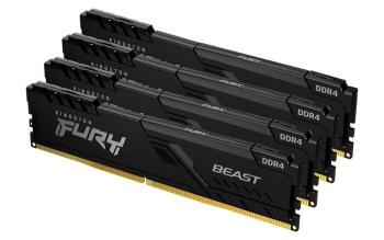 KINGSTON 32GB 3200MT/s DDR4 CL16 DIMM (Kit of 4) FURY Beast Black