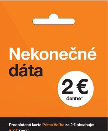 ORANGE PRIMA SIM KARTA DATA 2 EUR