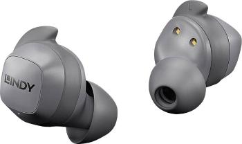 LINDY  Bluetooth Hi-Fi štupľové slúchadlá do uší regulácia hlasitosti sivá