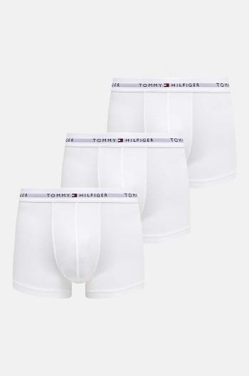 Boxerky Tommy Hilfiger 3-pak pánske, biela farba, UM0UM02761