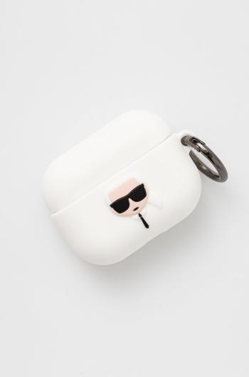 Puzdro na Airpods Pro Karl Lagerfeld biela farba