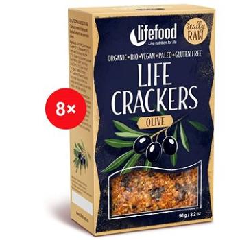 Lifefood CRACKERS Olivové RAW BIO – 8 ks (1076)