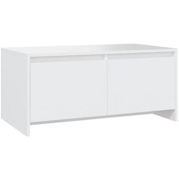 SHUMEE Konferenčný stolík biely 90 × 50 × 41,5 cm drevotrieska, 809818
