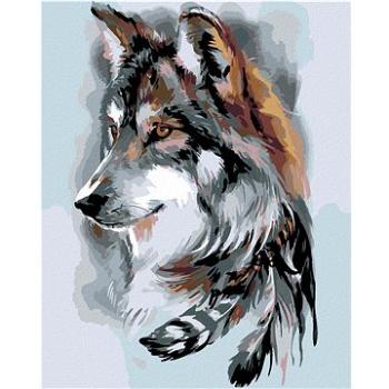Maľovanie podľa čísel – Vlk a pierka (HRAmal00002nad)