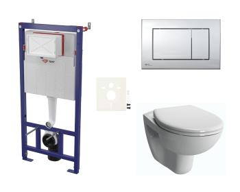 Cenově zvýhodněný závěsný WC set SAT do lehkých stěn / předstěnová + WC Vitra Normus SIKOSSNOR21K