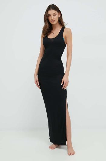 Plážové šaty Calvin Klein čierna farba