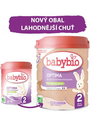 BABYBIO OPTIMA 2 dojčenské bio mlieko (800 g)