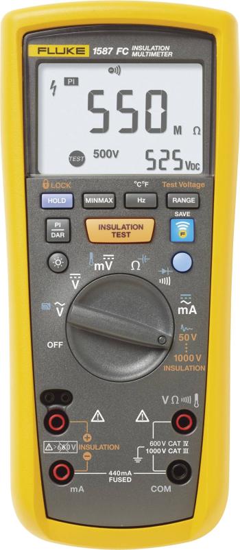 Fluke 1587 FC tester izolácií  50 V, 100 V, 250 V, 500 V, 1000 V 2 GΩ