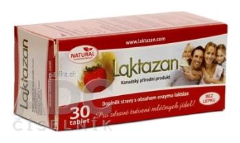 Laktazan Enzým laktáza s príchuťou jahody 30 tabliet