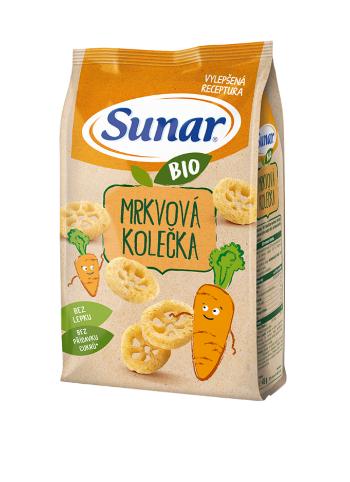 SUNAR Bio mrkvové kolieska 45 g,SUNAR BIO Chrumky Mrkvové kolieska 45 g