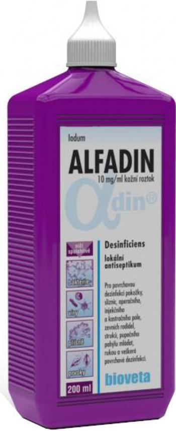 Alfadin 10mg/ml dermálny roztok na povrchovú dezinfekciu pokožky, slizníc 200ml