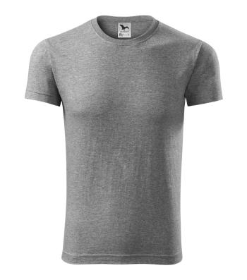 MALFINI Pánske tričko Viper - Tmavošedý melír | XL