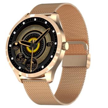 NEOGO SmartWatch QS9L, zlaté/kovové