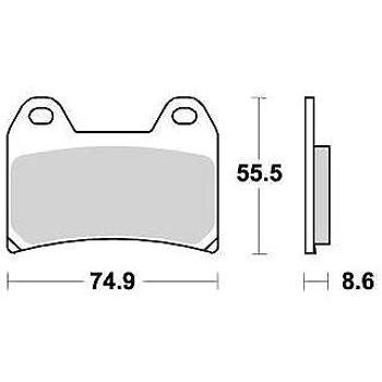 Braking brzdové doštičky (sinterová zmes CM55) (2 ks) M501 – 214 (M501-214)