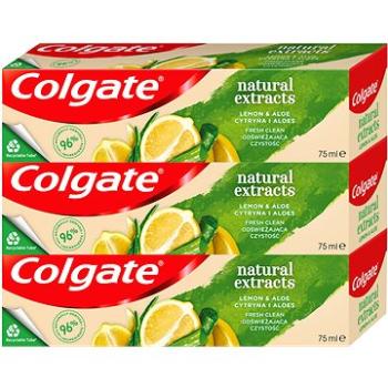 COLGATE Naturals Lemon & Aloe 3× 75 ml (8590232001095)