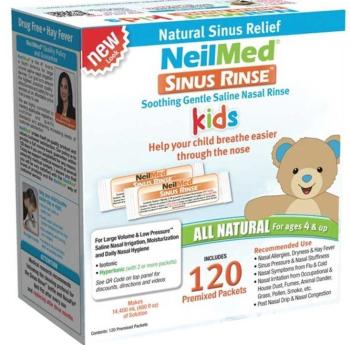 NeilMed Sinus Rinse Kids morská soľ na hygienu nosa fľaška 120 ml