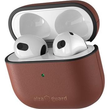 AlzaGuard Genuine Leather Case na AirPods 2021 hnedé (AGD-ACL005C)