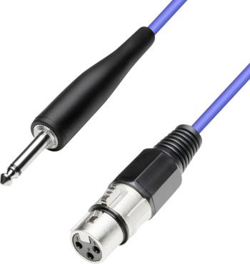 Paccs  XLR prepojovací kábel [1x XLR zásuvka - 1x jack zástrčka 6,35 mm] 10.00 m modrá