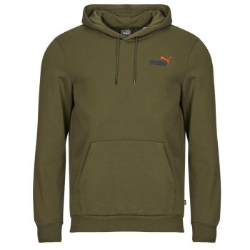 Puma  ESS+ 2 COL SMALL LOGO HOODIE FL  Mikiny Kaki