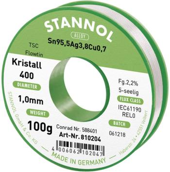 Stannol Flowtin TS spájkovací cín bez olova cievka Sn95,5Ag3,8Cu0,7 100 g 1 mm
