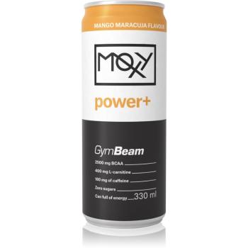 GymBeam Moxy Power+ hotový nápoj s aminokyselinami bez pridaného cukru príchuť Mango Maracuja 330 ml