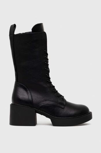 Členkové topánky Answear Lab dámske, čierna farba, na podpätku,