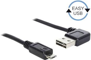 Delock #####USB-Kabel USB 2.0 #####USB-A Stecker, #####USB-Micro-B Stecker 1.00 m čierna pozlátené kontakty, UL certifik