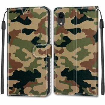 ART Peňaženkový kryt Apple iPhone XR CAMOUFLAGE