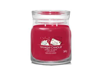 Yankee Candle Aromatická sviečka Signature sklo strednej Letters to Santa 368 g