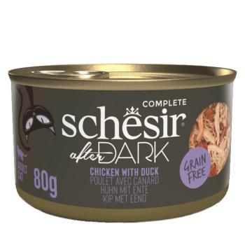 SCHESIR After Dark Wholefood konzerva pre mačky kura a kačica 80 g