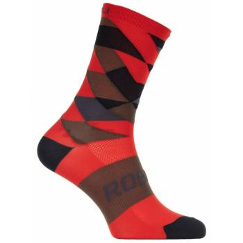 Dizajnové funkčnou ponožky Rogelli SCALE 14, červené 007.153 L (40-43)