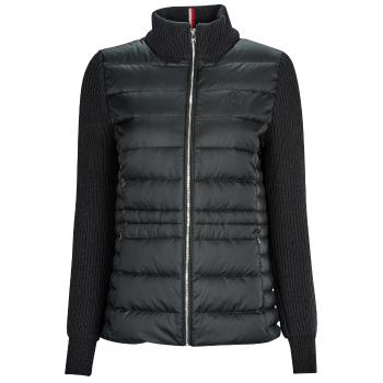 Tommy Hilfiger  KNIT MIX DOWN JACKET  Bundy Čierna