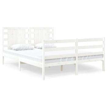 Rám postele biely masívna borovica 120 × 190 cm Small Double, 3104254