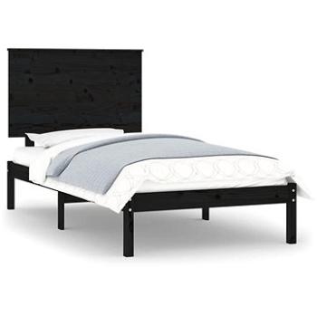 Rám postele čierny masívne drevo 75 × 190 cm Small Single, 3104767