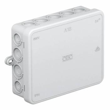 OBO Bettermann 2000410-G rozbočovacie krabice (d x š x v) 125 x 100 x 40 mm svetlo sivá (RAL 7035) IP55 1 ks
