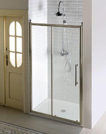 GELCO - ANTIQUE sprchové dvere posuvné 1100mm, číre sklo, bronz GQ4211C